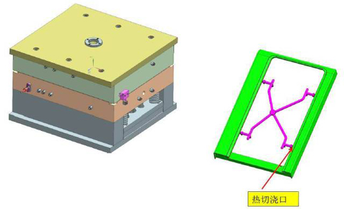 模內(nèi)熱切切澆口